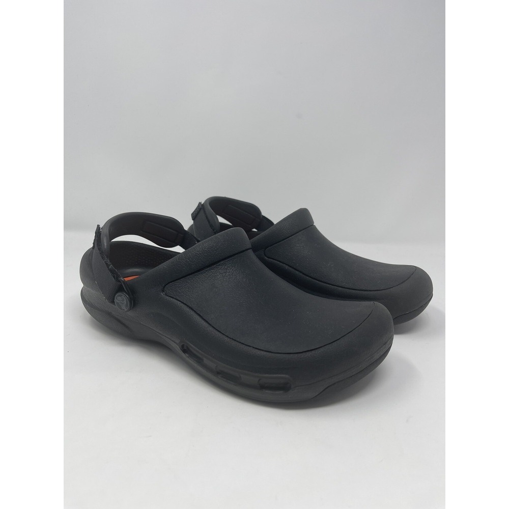 Crocs Mens Bistro Pro LiteRide Comfort Clogs Slip On Black M 6,7 - W 8,9‎ *Read
